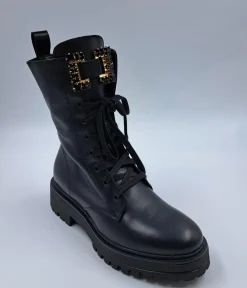 ANFIBI PELLE APPLICAZIONE STRASS