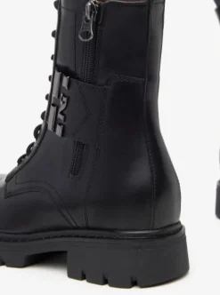 ANFIBI PELLE LOGO METALLICO