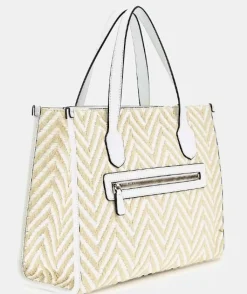 BORSE A MANO SILVANA RAFIA BIANCA