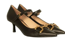 DECOLLETE' MILA PELLE NERA