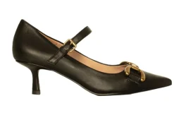 DECOLLETE' MILA PELLE NERA