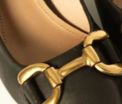 DECOLLETE' MILA PELLE NERA