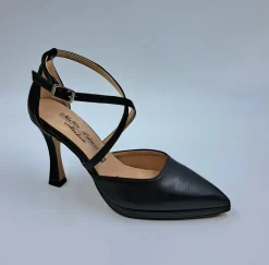 DECOLLETE' NERO CON INCROCIO