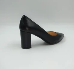 DECOLLETE NERO TACCO QUADRATO