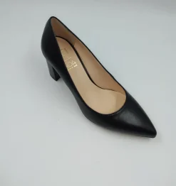 DECOLLETE NERO TACCO QUADRATO