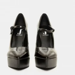 DECOLLETE' PELLE LUCIDA PLATFORM