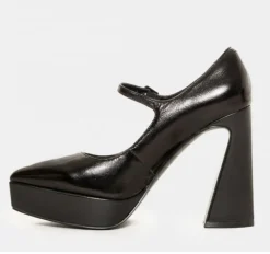 DECOLLETE' PELLE LUCIDA PLATFORM