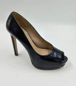 DECOLLETE SPUNTATA VERNICE BARK NAVY