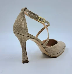 DECOLLETE' TESSUTO LUX NUDE CON INCROCIO