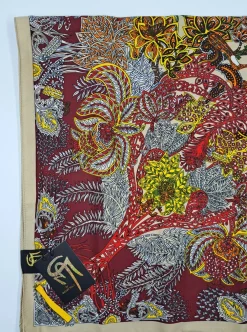 FOULARD SETA FANTASIA BASE BEIGE