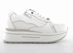 JANET&JANET SNEAKERS PELLE E TESSUTO TECNICO