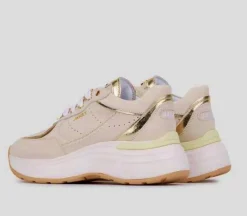 JANET&JANET SNEAKERS PELLE MORBIDA BEIGE