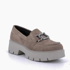 MOCASSINI CAMOSCIO APPLICAZIONE CATENA