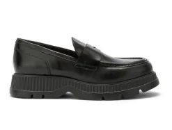 MOCASSINI CINDY CLAM PELLE NERA