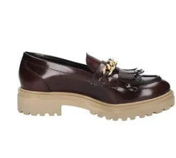 MOCASSINI CON CATENA E FRANGE