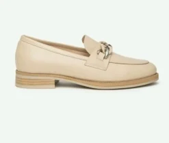 MOCASSINI LINO CON DECORAZIONE CATENA