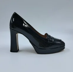 MOCASSINI NERI PLATEAU