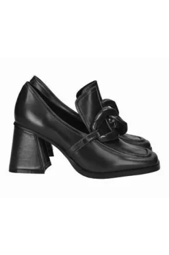 MOCASSINI PELLE CON APPLICAZIONE MAXI CATENA