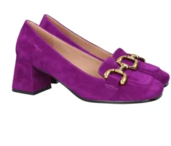 MOCASSINI VALENCIA IN CAMOSCIO VIOLA