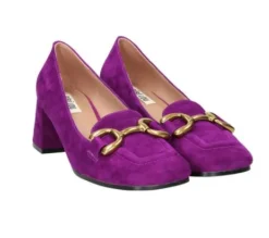 MOCASSINI VALENCIA IN CAMOSCIO VIOLA