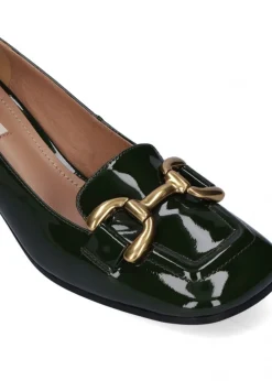 MOCASSINI VALENCIA IN PELLE LUCIDA VERDE