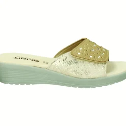 PANTOFOLE COMFORT STRASS BEIGE