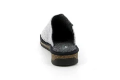 PANTOFOLE DOLA IN FELTRO DI VERA LANA GRIGIO