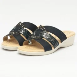 PANTOFOLE FASCE BLU E LUX