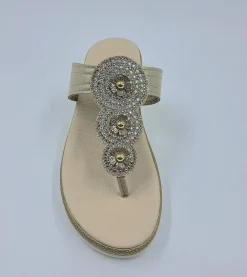 PANTOFOLE INFRADITO STRASS PLATINO