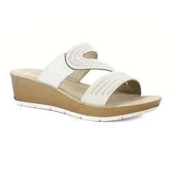 PANTOFOLE SAGOMATE CON STRASS BIANCA