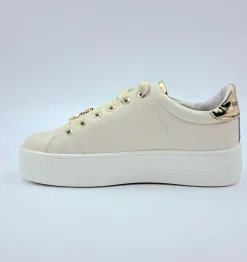 PATRIZIA PEPE SNEAKERS PELLE PANNA CHARMS CATENA GOLD