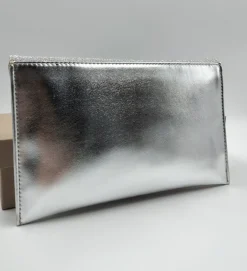 POCHETTE ARGENTO TESSUTO GLITTER