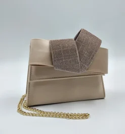 POCHETTE CIPRIA DETTAGLIO FIOCCO LUREX