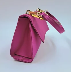 POCHETTE IN RASO FUXIA