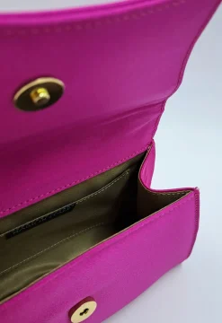 POCHETTE IN RASO FUXIA