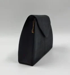 POCHETTE IN SATIN CON QUADRI