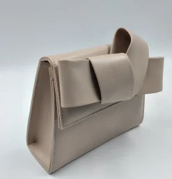 POCHETTE NUDE DETTAGLIO FIOCCO