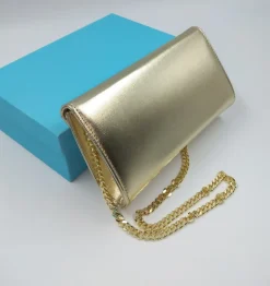 POCHETTE PLATINO APPLICAZIONE STRASS NODO