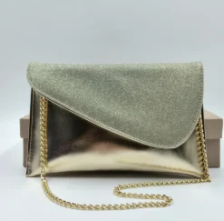 POCHETTE PLATINO TESSUTO GLITTER