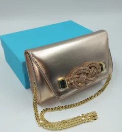 POCHETTE RAME APPLICAZIONE STRASS