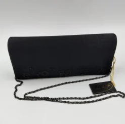 POCHETTE RASO DECORAZIONE PERLINE