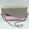 POCHETTE ROSA TESSUTO GLITTER