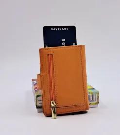 PORTAFOGLIO CARTE CREDIT ARANCIO