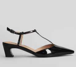 SANDALI BIBI LOU SLINGBACK NERO VERNICE