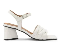 SANDALI CARRY BRAID IN PELLE INTRECCIATA BIANCO