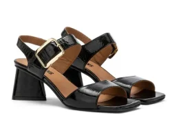 SANDALI CARRY CITY PELLE LUCIDA NERO