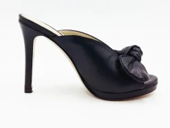 SANDALI DONNA PELLE FIOCCO