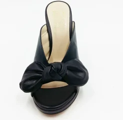 SANDALI DONNA PELLE FIOCCO