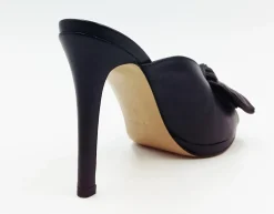 SANDALI DONNA PELLE FIOCCO