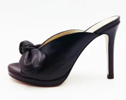 SANDALI DONNA PELLE FIOCCO